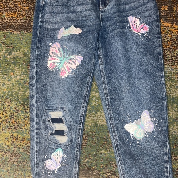 Justice  Butterflies Jeans - Picture 2 of 5
